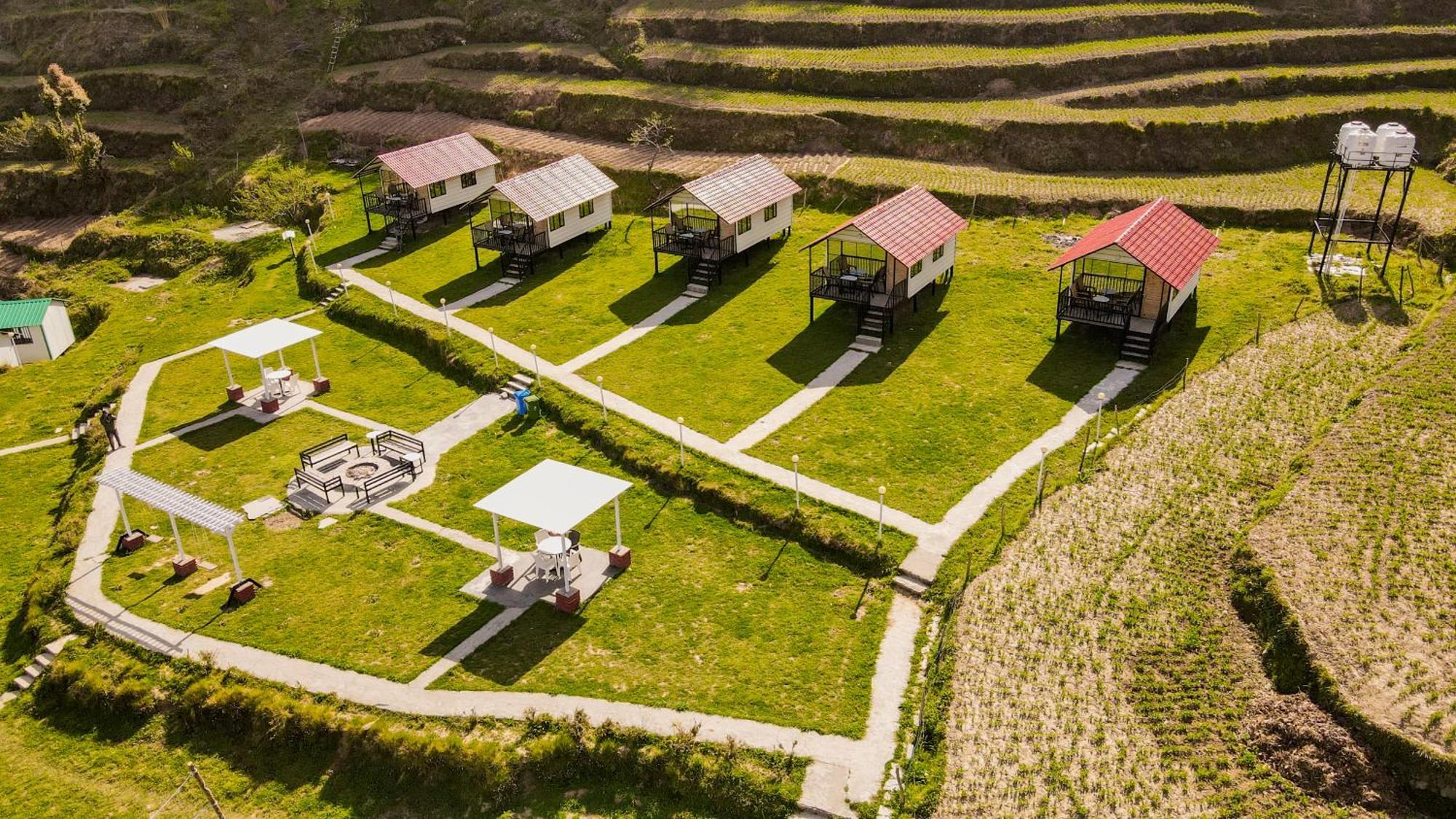 The Hillside Cottages Kanatal Luaran gambar